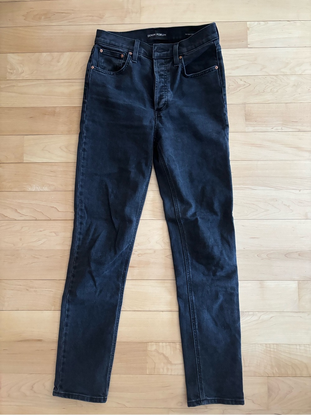 Denim Forum Yoko High Rise Slim Black